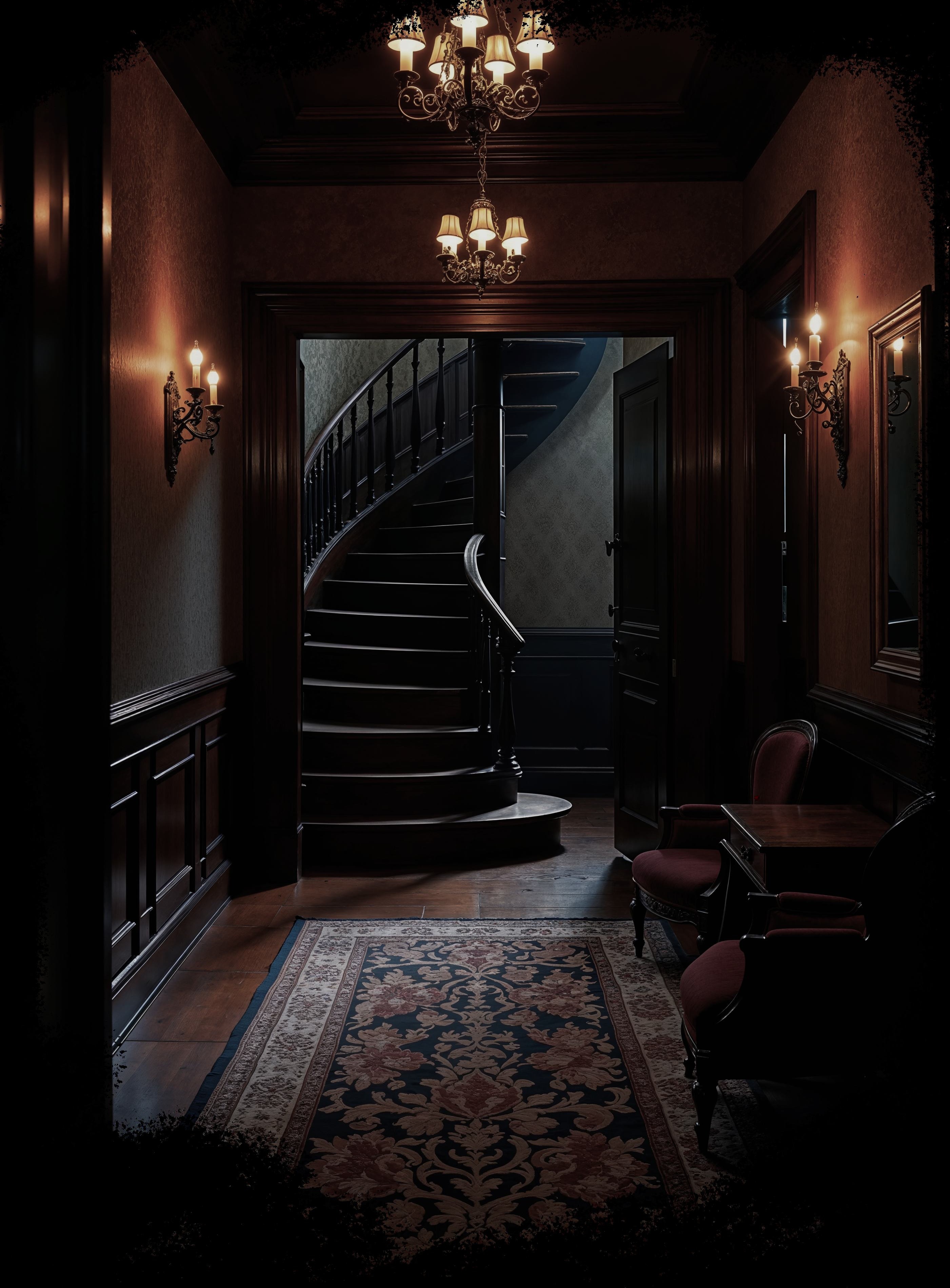 Gothic interior of North Villa